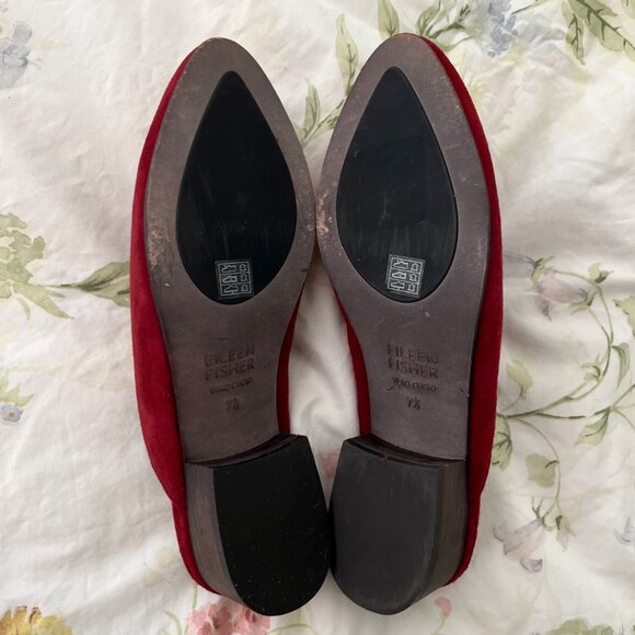 Eileen Fisher Suede Block Heel Mule - Picture 8 of 9